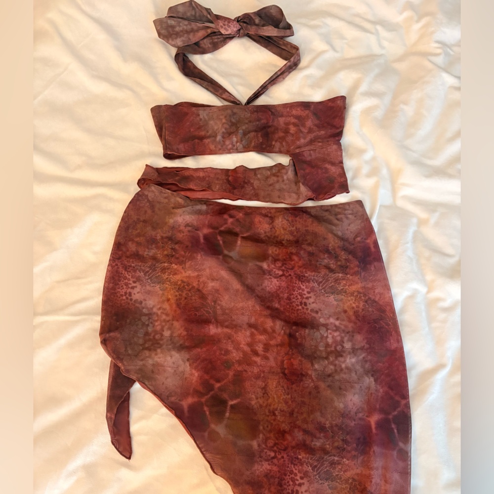 Chic Brown Cutout Dress - Picture 5 of 6